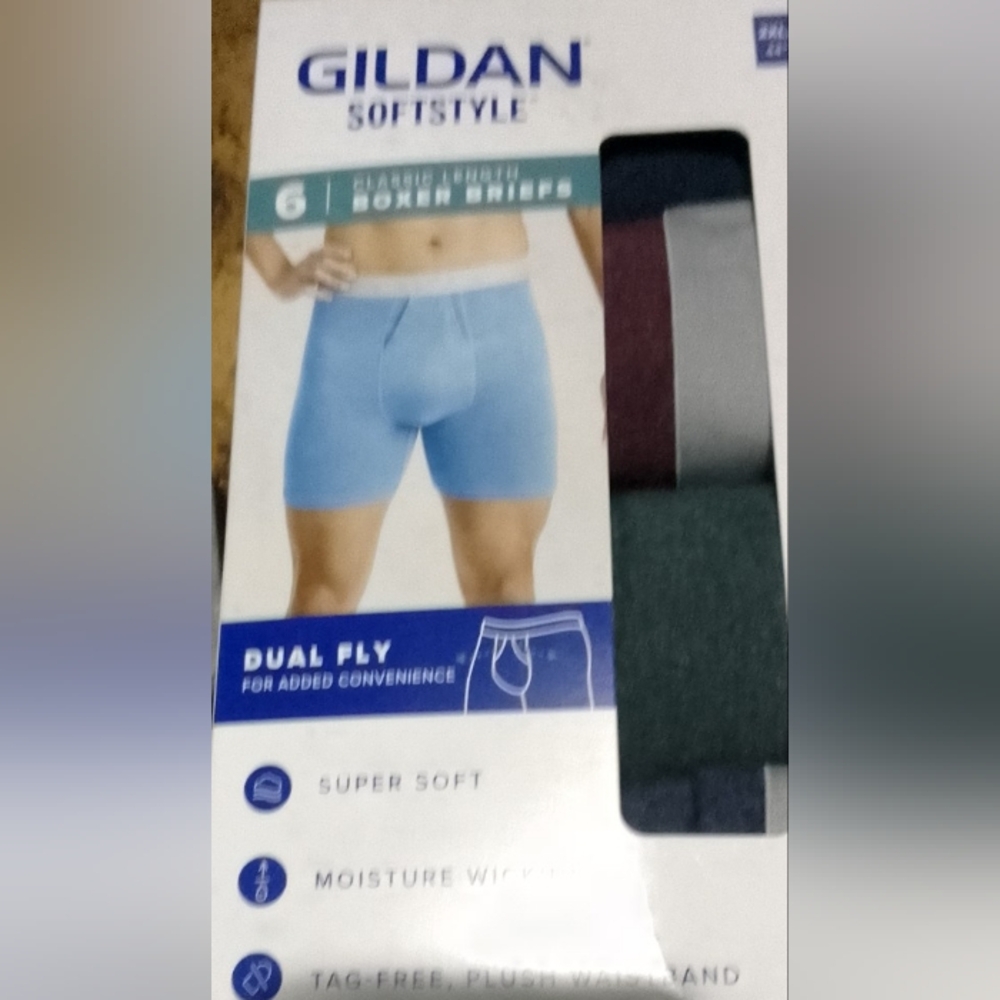 Gildans Softstyle Mens boxer Briefs 6pack 2Xl.